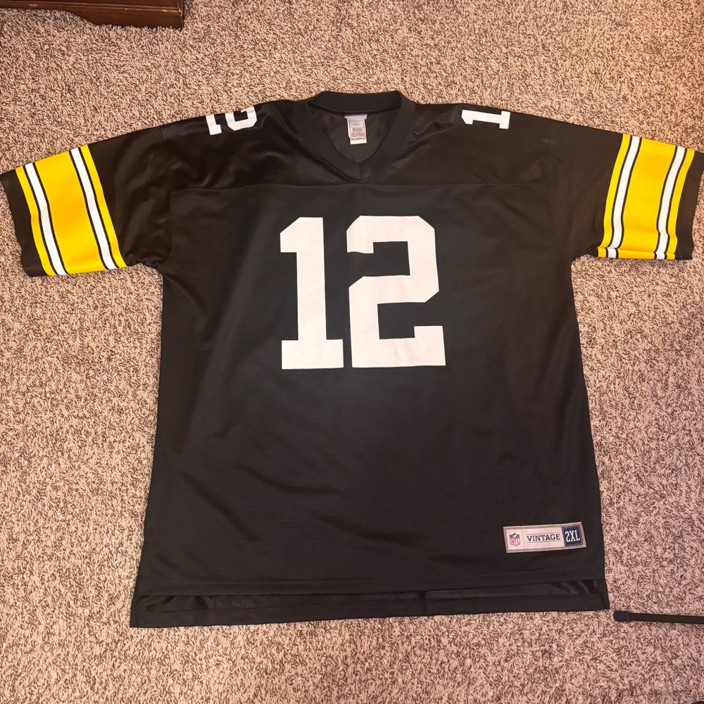 NFL Pro Line Vintage Throwback Terry Bradshaw Pittsburgh Steelers 2XL Jersey